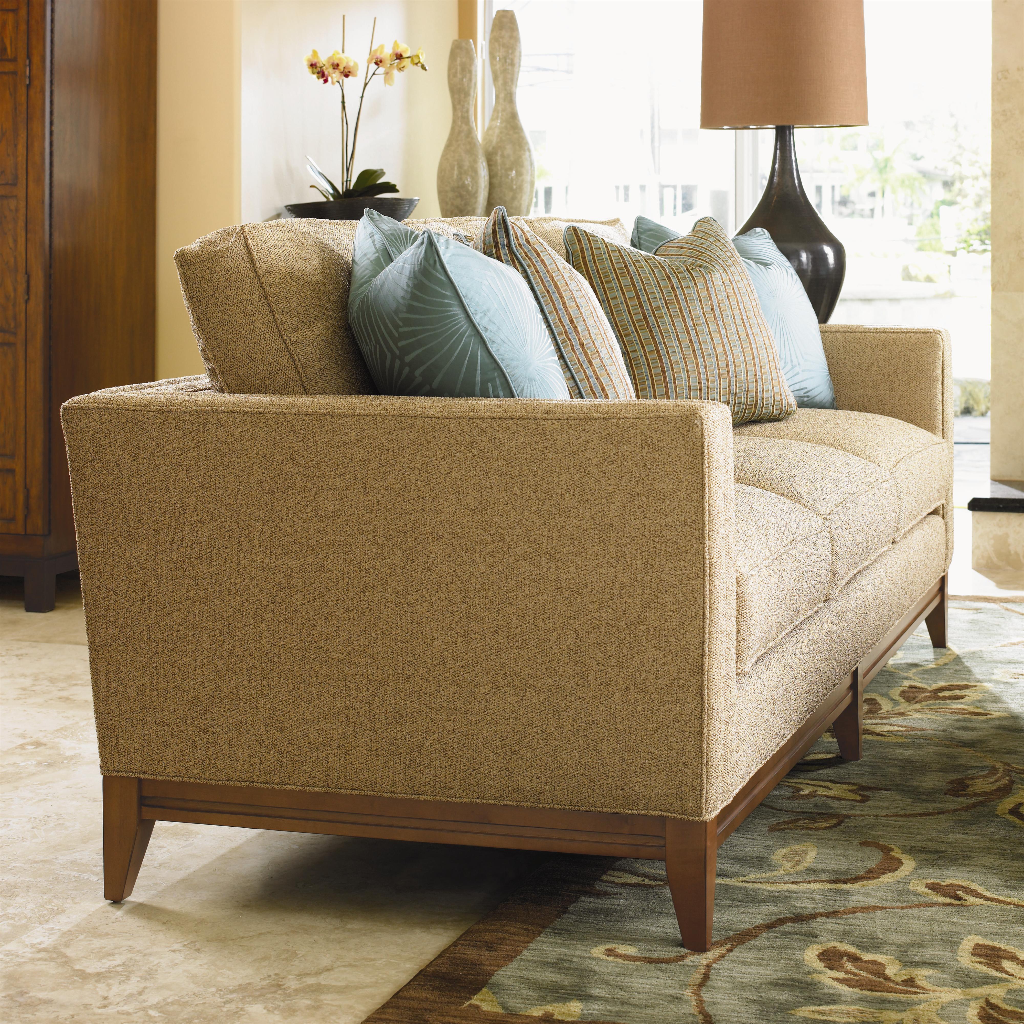 Tommy Bahama Home Ocean Club 7302 33 Ladera Sofa with Exposed Wood